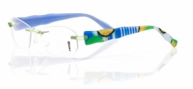 switch it Garnitur Combi 2048 Randlose Brille in der Farbe blau gr�n gelb wei�