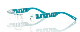 switch it Garnitur Combi 3027 Randlose Brille in der Farbe palladium transparent t�rkis matt