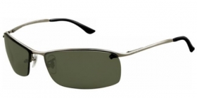 Ray-Ban Sonnenbrille RB 3183 004/9A Gr.63 gunmetal / polarisierend gr�n