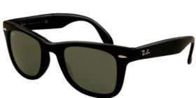 Ray-Ban Sonnenbrille Folding Wayfarer RB 4105 601S Gr. 50 in der Farbe Matte Black - matt schwarz
