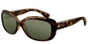 Ray-Ban Sonnenbrille Jackie Ohh RB 4101 710 in der Farbe light havanna / crystal green