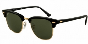 Ray-Ban Sonnenbrille Clubmaster RB 3016 W0365 Gr.51 in der Farbe Ebony-Arista