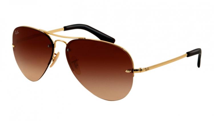 Ray-Ban Sonnenbrille RB 3449 001/13 Gr. 59 in der Farbe gold