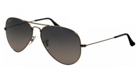 Ray-Ban Sonnenbrille Aviator Large Metal RB 3025 004/78 Gr.62  blau/grau verlauf, polarisierend