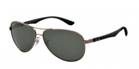 Ray-Ban Carbon Sonnenbrille 8313 004/N5 Gr.61 in der Farbe gunmetal / dunkelsilber Pol.