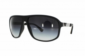 Emporio Armani Sonnenbrille EA 4029 50638G Gr. 64 Black Rubber/ Gl�ser grau Verlauf