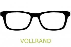 Einarbeitung der Brillengl�ser in eine Vollrandbrille